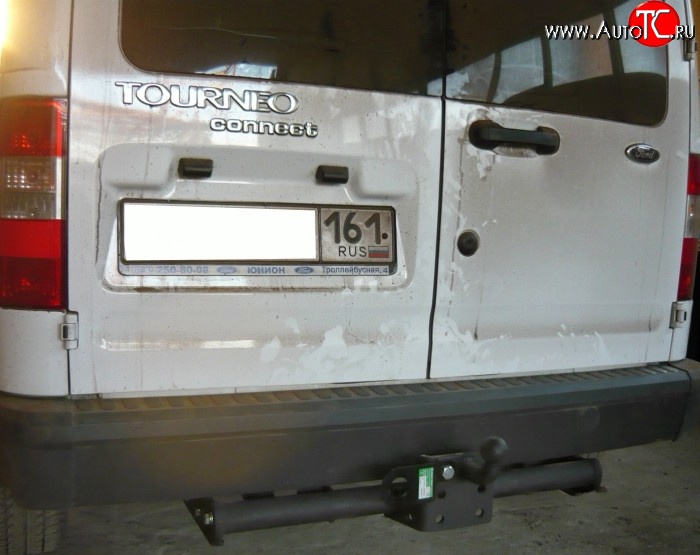 8 399 р. Фаркоп Лидер Плюс (до 1200 кг)  Ford Tourneo Connect (2002-2007) дорестайлинг (Без электропакета)  с доставкой в г. Горно‑Алтайск