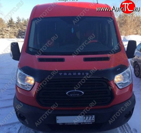 999 р. Дефлектор капота Russtal (вариант Б) Ford Transit цельнометаллический фургон (2014-2022)  с доставкой в г. Горно‑Алтайск