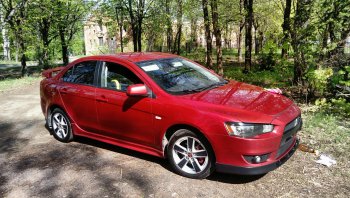 579 р. Реснички на фары Style Mitsubishi Lancer 10 CY седан рестайлинг (2011-2017) (Неокрашенные)  с доставкой в г. Горно‑Алтайск. Увеличить фотографию 7