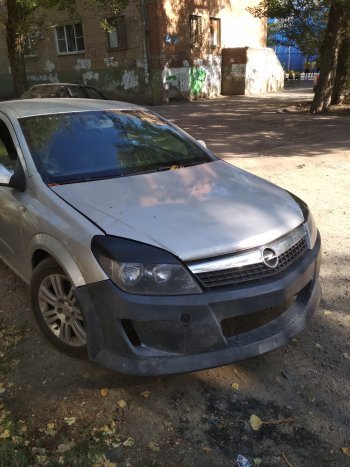 829 р. Реснички Global Tuning  Opel Astra ( H,  H GTC) (2004-2015) седан дорестайлинг, универсал, хэтчбек 3 дв. дорестайлинг, хэтчбек 5дв дорестайлинг, хэтчбек 3 дв. рестайлинг, универсал рестайлинг, хэтчбек 5дв рестайлинг (Неокрашенные)  с доставкой в г. Горно‑Алтайск. Увеличить фотографию 23