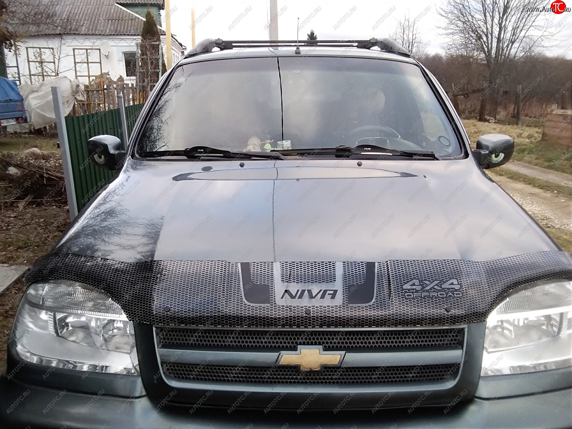 2 399 р. Дефлектор капота CA-Plastiс  Chevrolet Niva  2123 (2009-2020), Лада 2123 (Нива Шевроле) (2009-2021) (Серия Art черная)  с доставкой в г. Горно‑Алтайск