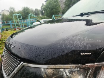 3 199 р. Дефлектор капота NovLine  Mitsubishi Outlander  XL (2005-2009) (CW)  дорестайлинг  с доставкой в г. Горно‑Алтайск. Увеличить фотографию 2