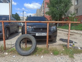 4 599 р. Решётка радиатора DM-Style Renault Duster HS дорестайлинг (2010-2015) (Без сетки, Неокрашенная глянец (под окраску))  с доставкой в г. Горно‑Алтайск. Увеличить фотографию 6