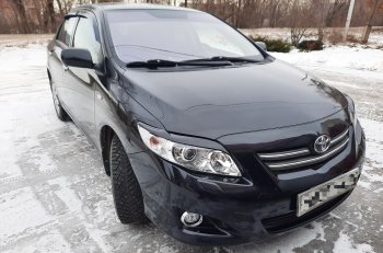 699 р. Комплект ресничек на фары Sport  Toyota Corolla  E150 (2006-2010) седан дорестайлинг (Неокрашенные)  с доставкой в г. Горно‑Алтайск. Увеличить фотографию 18