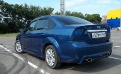 4 199 р. Пороги накладки FT  Ford Focus  2 (2004-2011)  седан дорестайлинг, универсал дорестайлинг, хэтчбэк 5 дв. дорестайлинг, седан рестайлинг, универсал рестайлинг, хэтчбэк 5 дв. рестайлинг (Неокрашенные)  с доставкой в г. Горно‑Алтайск. Увеличить фотографию 3