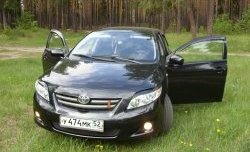 699 р. Комплект ресничек на фары Sport  Toyota Corolla  E150 (2006-2010) седан дорестайлинг (Неокрашенные)  с доставкой в г. Горно‑Алтайск. Увеличить фотографию 2