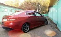 3 299 р. Козырёк на заднее лобовое стекло Sport v2 KIA Rio 3 QB дорестайлинг седан (2011-2015) (Неокрашенный)  с доставкой в г. Горно‑Алтайск. Увеличить фотографию 4