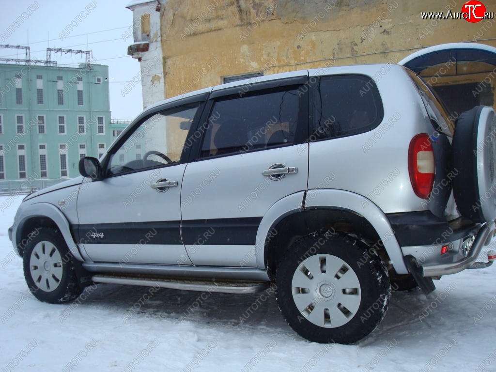 1 799 р. Арки крыльев Кураж 2  Chevrolet Niva  2123 (2002-2008), Лада 2123 (Нива Шевроле) (2002-2008) (Неокрашенные)  с доставкой в г. Горно‑Алтайск