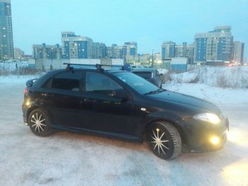 2 569 р. Пороги накладки Атланта  Chevrolet Lacetti  хэтчбек (2002-2013) (Неокрашенные)  с доставкой в г. Горно‑Алтайск. Увеличить фотографию 4