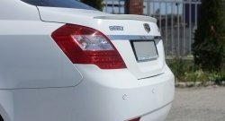 2 599 р. Лип спойлер Кураж  Geely Emgrand EC7 (2009-2016) седан дорестайлинг (Неокрашенный)  с доставкой в г. Горно‑Алтайск. Увеличить фотографию 2