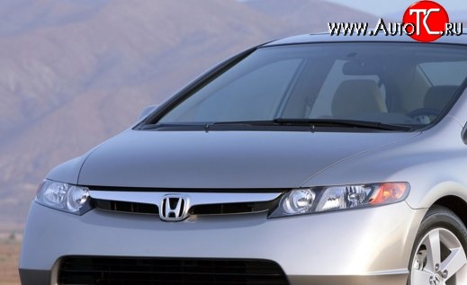 10 799 р. Пластиковый капот Standart Honda Civic FD седан дорестайлинг (2005-2008)  с доставкой в г. Горно‑Алтайск