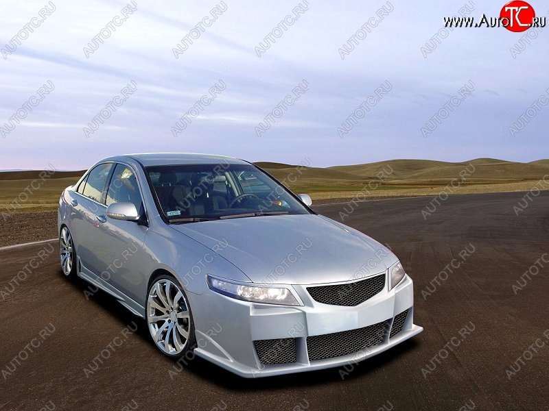 25 899 р. Передний бампер D.J. Honda Accord 7 CL седан дорестайлинг (2002-2005)  с доставкой в г. Горно‑Алтайск