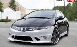 4 499 р. Пороги накладки NeoDesign Honda Civic FK,FN хэтчбэк 5 дв. дорестайлинг (2005-2008)  с доставкой в г. Горно‑Алтайск. Увеличить фотографию 2