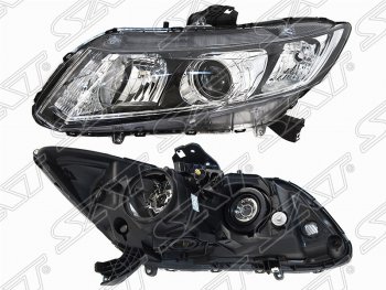 Левая фара передняя SAT (под ксенон) Honda Civic  FB (2011-2016) седан