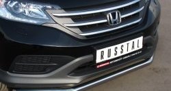 15 249 р. Одинарная защита переднего бампера диаметром 63 мм SLITKOFF  Honda CR-V  RM1,RM3,RM4 (2012-2015) дорестайлинг  с доставкой в г. Горно‑Алтайск. Увеличить фотографию 2