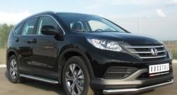 15 249 р. Одинарная защита переднего бампера диаметром 63 мм SLITKOFF  Honda CR-V  RM1,RM3,RM4 (2012-2015) дорестайлинг  с доставкой в г. Горно‑Алтайск. Увеличить фотографию 4