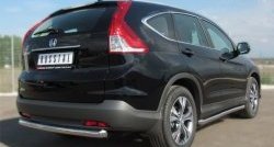 14 849 р. Защита порогов из круглой трубы диаметром 63 мм Russtal Honda CR-V RM1,RM3,RM4 дорестайлинг (2012-2015) (Защита порогов с со скосами на торцах (вариант 1))  с доставкой в г. Горно‑Алтайск. Увеличить фотографию 4