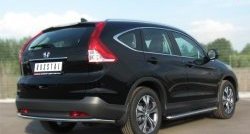 12 999 р. Одинарная защита заднего бампера из трубы диаметром 42 мм SLITKOFF  Honda CR-V  RM1,RM3,RM4 (2012-2015) дорестайлинг  с доставкой в г. Горно‑Алтайск. Увеличить фотографию 3