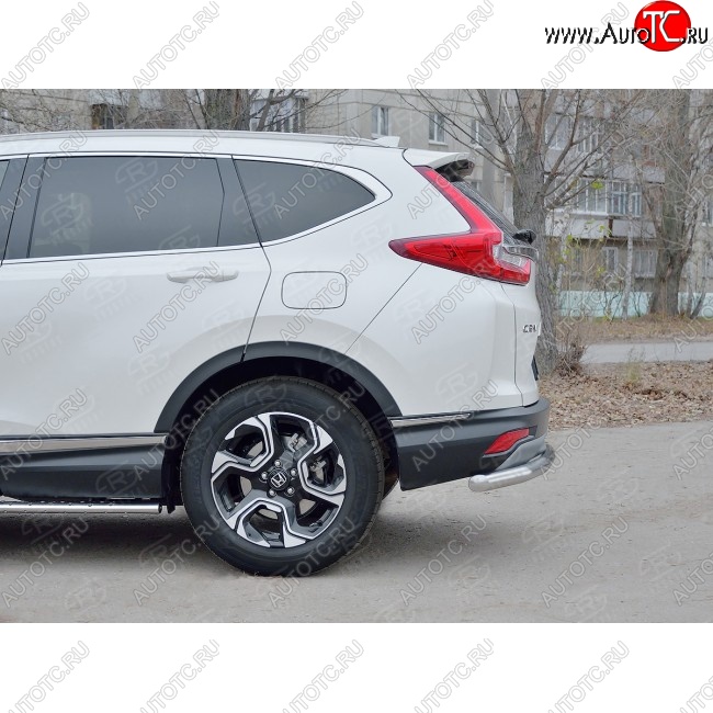 16 999 р. Защита заднего бампера (Ø63 мм, нержавейка) SLITKOFF Honda CR-V RW,RT дорестайлинг (2016-2020)  с доставкой в г. Горно‑Алтайск