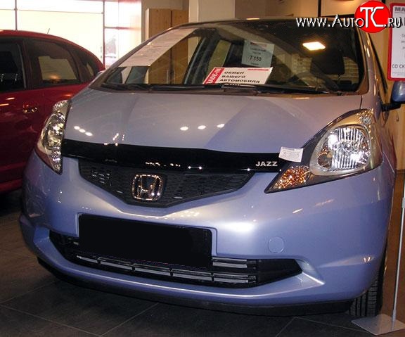 3 199 р. Дефлектор капота NovLine Honda Jazz (2008-2015)  с доставкой в г. Горно‑Алтайск