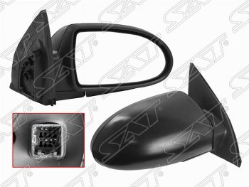 Правое боковое зеркало заднего вида SAT (3 контакта) Hyundai Accent  MC (2005-2011) седан, хэтчбек