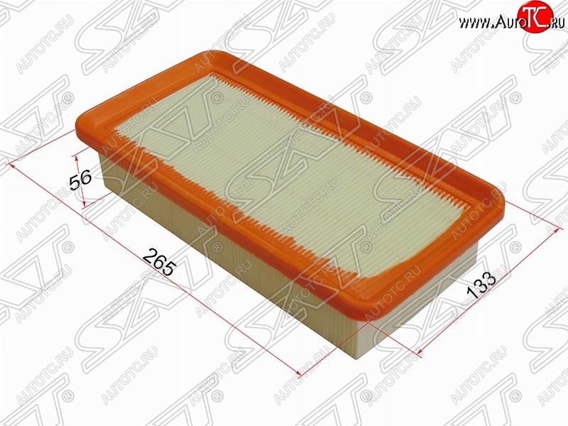 299 р. Фильтр воздушный двигателя SAT (254х174х37.5 mm)  Hyundai Elantra ( XD,  XD2) (2000-2010), KIA Cerato  1 LD (2003-2008)  с доставкой в г. Горно‑Алтайск