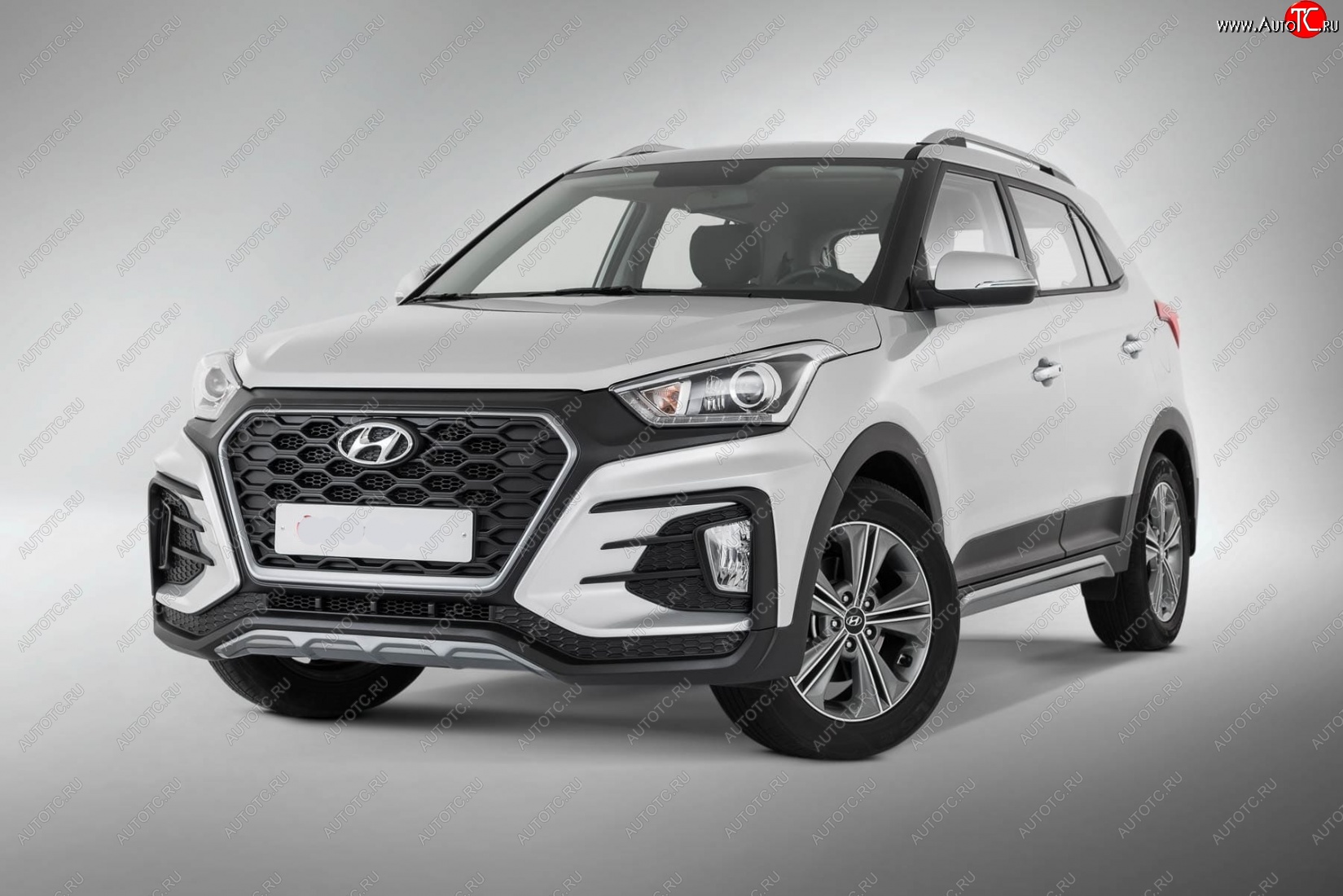 22 499 р. Передний бампер Xmug Hyundai Creta GS дорестайлинг (2015-2019) (Неокрашенный)  с доставкой в г. Горно‑Алтайск