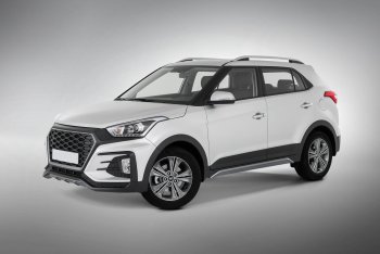 22 499 р. Передний бампер Xmug Hyundai Creta GS дорестайлинг (2015-2019) (Неокрашенный)  с доставкой в г. Горно‑Алтайск. Увеличить фотографию 4