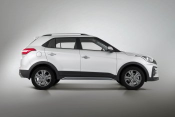 9 899 р. Пороги накладки штатного обвеса Xmug Hyundai Creta GS дорестайлинг (2015-2019) (Неокрашенные)  с доставкой в г. Горно‑Алтайск. Увеличить фотографию 2