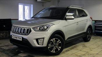 8 099 р. Решётка радиатора Next Hyundai Creta GS дорестайлинг (2015-2019) (цвет: Чёрный матовый с серебристым выделением ноздрей)  с доставкой в г. Горно‑Алтайск. Увеличить фотографию 3