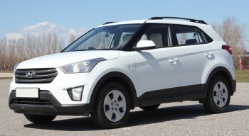 8 199 р. Комплект рейлингов АПС  Hyundai Creta  GS (2015-2021) дорестайлинг, рестайлинг (Серебристые без поперечин )  с доставкой в г. Горно‑Алтайск. Увеличить фотографию 6