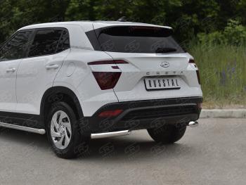 14 899 р. Защита заднего бампера (Ø63 мм уголки, нержавейка) SLITKOFF  Hyundai Creta  SU (2020-2022)  с доставкой в г. Горно‑Алтайск. Увеличить фотографию 2