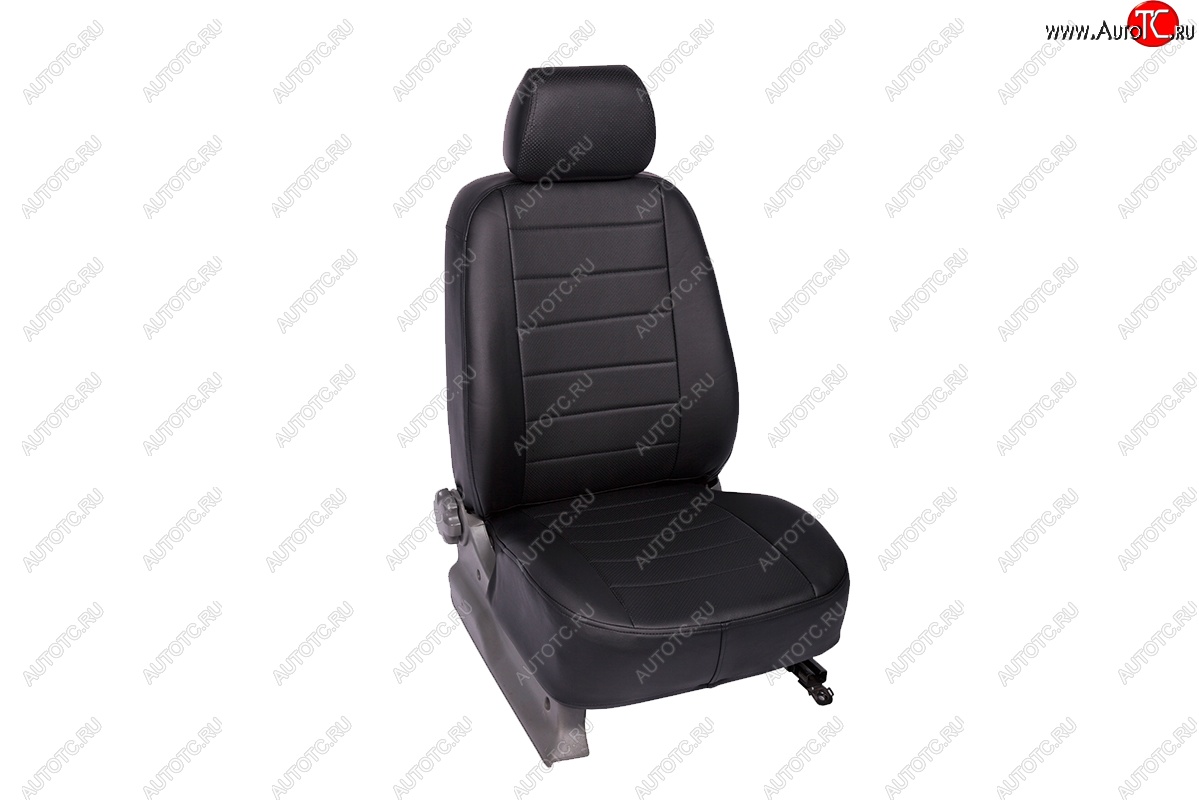 6 249 р. Чехлы для сидений SeiNtex (экокожа, 40/60) Hyundai Elantra HD (2006-2011) (черный)  с доставкой в г. Горно‑Алтайск