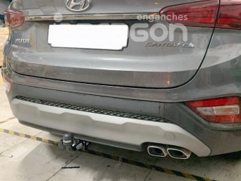 15 499 р. Фаркоп Aragon. (шар A) Hyundai Santa Fe TM дорестайлинг (2018-2021)  с доставкой в г. Горно‑Алтайск. Увеличить фотографию 3