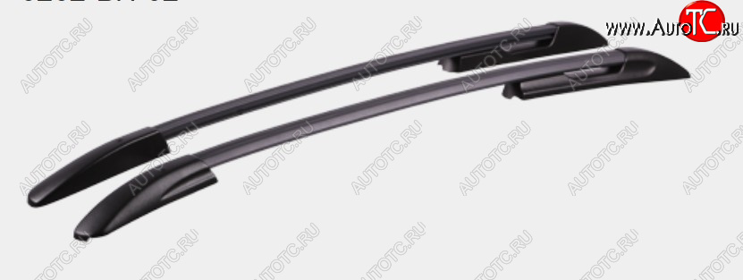 13 149 р. Комплект рейлингов АПС  Hyundai Solaris  RBr (2010-2017) хэтчбэк дорестайлинг, хэтчбэк рестайлинг (Черные, поперечины черные, крепление скоба, L1300)  с доставкой в г. Горно‑Алтайск