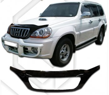 Дефлектор капота CA-Plastic exclusive Hyundai (Хюндаи) Terracan (Терракан)  HP (2001-2007) HP дорестайлинг, рестайлинг