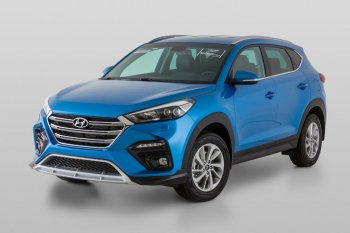 21 899 р. Передний бампер YT Hyundai Tucson TL дорестайлинг (2015-2018) (Неокрашенный)  с доставкой в г. Горно‑Алтайск. Увеличить фотографию 3