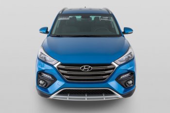 21 899 р. Передний бампер YT Hyundai Tucson TL дорестайлинг (2015-2018) (Неокрашенный)  с доставкой в г. Горно‑Алтайск. Увеличить фотографию 6