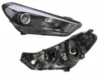 Правая передняя фара SAT (галоген) Hyundai Tucson  TL (2015-2018) дорестайлинг