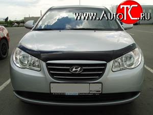 2 204 р. Дефлектор капота NovLine Hyundai Elantra HD (2006-2011)  с доставкой в г. Горно‑Алтайск