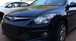 1 469 р. Сетка на бампер Russtal (черная) Hyundai I30 FD универсал рестайлинг (2010-2012)  с доставкой в г. Горно‑Алтайск. Увеличить фотографию 2