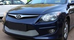 1 539 р. Сетка на бампер Russtal (хром) Hyundai I30 FD универсал рестайлинг (2010-2012)  с доставкой в г. Горно‑Алтайск. Увеличить фотографию 3