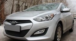 1 839 р. Сетка на бампер Russtal (черная) Hyundai I30 2 GD дорестайлинг универсал (2011-2015)  с доставкой в г. Горно‑Алтайск. Увеличить фотографию 3