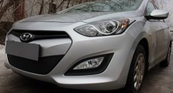 1 839 р. Сетка на бампер Russtal (черная) Hyundai I30 2 GD дорестайлинг универсал (2011-2015)  с доставкой в г. Горно‑Алтайск. Увеличить фотографию 5