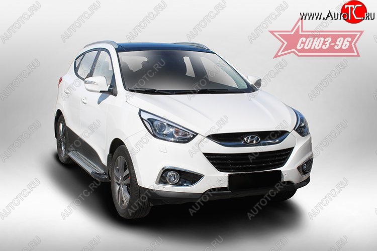 8 549 р. Пороги Souz-96 Hyundai IX35 LM дорестайлинг (2009-2013)  с доставкой в г. Горно‑Алтайск