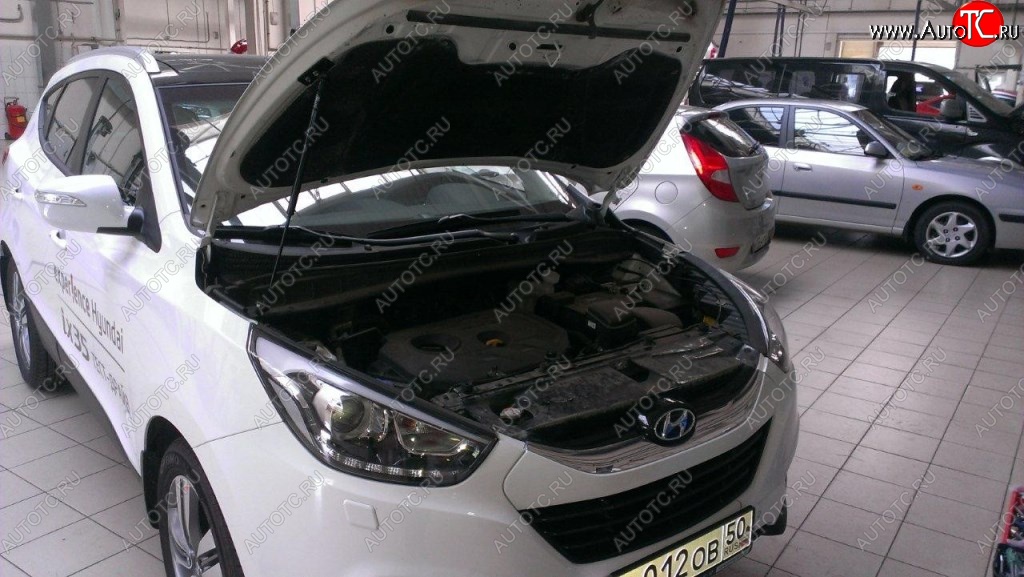 2 199 р. Газовые упоры капота Berkut Hyundai IX35 LM рестайлинг (2013-2018)  с доставкой в г. Горно‑Алтайск