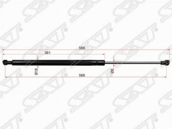 Упор крышки багажника SAT Hyundai (Хюндаи) Matrix (Матрикс)  1 FC (2001-2005) 1 FC дорестайлинг