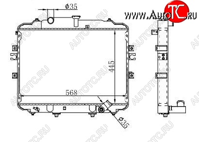 11 649 р. Радиатор двигателя SAT (пластинчатый, 2.5D, МКПП)  Hyundai Porter  HR (2005-2018)  с доставкой в г. Горно‑Алтайск