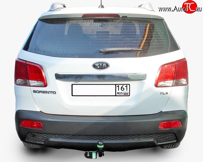 8 949 р. Фаркоп Лидер Плюс  Hyundai Santa Fe  CM (2006-2009), KIA Sorento  XM (2009-2012) (Без электропакета)  с доставкой в г. Горно‑Алтайск