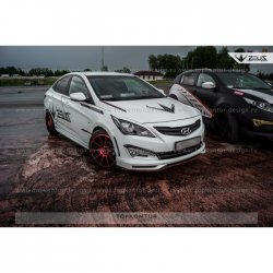 4 999 р. Пороги накладки TopKontur Design KIA Rio 3 QB рестайлинг седан (2015-2017) (Неокрашенные)  с доставкой в г. Горно‑Алтайск. Увеличить фотографию 5